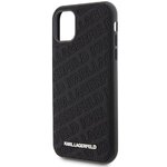 Oryginalne Etui KARL LAGERFELD Hardcase KLHCN61PQKPMK do iPhone 11 (Quilted K Pattern / czarny)