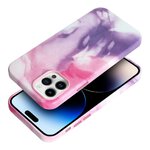 Leather Mag Cover kompatybilne z MagSafe do IPHONE 12 PRO purple splash