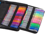 Długopisy żelowe kolorowe w etui 120szt + 120 wkładów