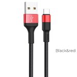 HOCO kabel USB do Typ C Xpress X26 czarno-czerwony