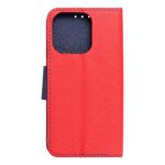 Kabura Fancy Book do IPHONE 15 PRO czerwony / granatowy