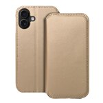 Kabura DUAL POCKET Book do IPHONE 16 Plus złoty