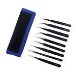 UF-TOOLS - Zestaw pincet ESD-9 (9szt.)