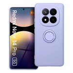 Futerał SILICONE RING do XIAOMI Redmi Note 14 Pro 5G fioletowy