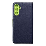 Kabura Fancy Book do SAMSUNG A14 4G / A14 5G granatowy / limonkowy