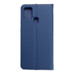Kabura LUNA Book Carbon do SAMSUNG A21s niebieski