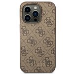 Oryginalne Etui GUESS Hardcase GUHCP14LG4GFBR do iPhone 14 PRO (4G Gold Logo / brązowy)