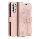 Kabura MEZZO Book do SAMSUNG A32 LTE ( 4G ) drzewo złoty róż