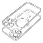 Futera Electro Mag Cover kompatybilny z MagSafe do SAMSUNG S24 PLUS srebrny