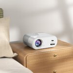 HOCO projektor z systemem Android Wi-Fi Bluetooth 720P DT2 biały