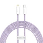 BASEUS kabel Typ C do Apple Lightning 8-pin PD20W Power Delivery Dynamic Series CALD000105 2m fiolet