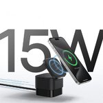BASEUS ładowarka indukcyjna 2w1 kompatybilna z MagSafe 3A 20W BS-W531 czarna