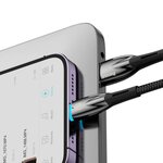 BASEUS kabel USB A do Lightning 2,4A Glimmer CADH000301 2 m czarny