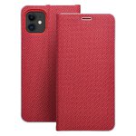 Kabura LUNA Book Carbon do IPHONE 16 Pro Max czerwony
