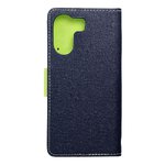 Kabura FANCY Book do XIAOMI Redmi 13c / POCO C65 granatowo limonkowy