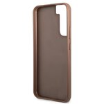Oryginalne Etui GUESS Hardcase GUHCS22SG4GFBR do Samsung S22 (4G Metal Gold Logo / brzowy)