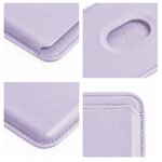 Portfel magnetyczny Leather Mag Wallet liliowy