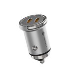 FORCELL F-ENERGY Mini adowarka samochodowa 2 x Typ C PD30W