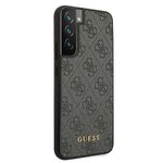 Oryginalne Etui GUESS Hardcase GUHCS22SG4GFGR do Samsung S22 (4G Metal Gold Logo / szary)