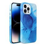 Leather Mag Cover kompatybilne z MagSafe do IPHONE 13 PRO MAX blue splash
