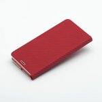 Kabura LUNA Book Carbon do SAMSUNG A21s czerwony