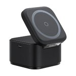 BASEUS ładowarka indukcyjna 2w1 kompatybilna z MagSafe 3A 20W BS-W531 czarna