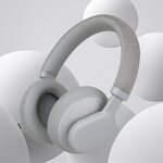 FORCELL F-AUDIO suchawki bezprzewodowe nagowne ANC Touch Beat szare