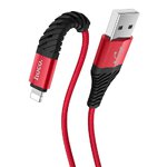 HOCO kabel USB do iPhone Lightning 8-pin COOL X38 1 metr czerwony