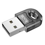 HOCO adapter USB A bluetooth UA28 transparentny czarny