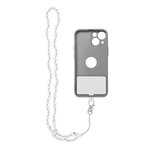 Zawieszka CRYSTAL DIAMOND do telefonu / długość sznura 74cm (37cm w pętli) / na szyję - biały