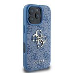 GUESS futerał do IPHONE 16 Pro GUHCP16L4GMGBL (4G PU Big Logo) niebieski