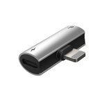 BASEUS adapter 2w1 Lightning do 2 x Lightning CAL46-S1 srebrno czarny