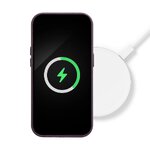 Leather Mag Cover kompatybilne z MagSafe do IPHONE 15 PRO ciemny fioletowy
