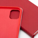 Kabura LUNA Book Carbon do IPHONE 16 Plus czerwony
