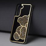 Futerał TEDDY BEAR do SAMSUNG A35 5G złoty