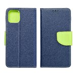 Kabura Fancy Book do  XIAOMI Redmi NOTE 12 5G granatowy / limonka
