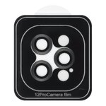 Osona aparatu PROTECTOR 9H + aplikator do IPHONE 12 PRO czarna