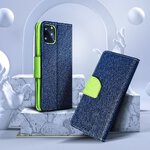 Kabura Fancy Book do  SAMSUNG A52 LTE / A52 5G / A52S granatowy / limonka