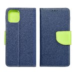 Kabura Fancy Book do  XIAOMI Note 9 Pro granatowy / limonka