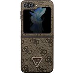 Oryginalne Etui GUESS Hardcase GUHCZF5P4TDPW do Samsung Flip 5 (4G Triangle Strass / brzowy)