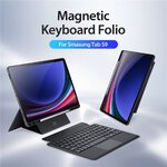 DUX DUCIS DK - etui skadane z klawiatur bezprzewodow do Samsung Tab S9 czarne