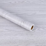 Folia rolka samoprzylepna okleina tapeta dąb srebrno-szary 1,22x50m