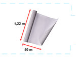 Folia rolka samoprzylepna okleina tapeta dąb srebrno-szary 1,22x50m