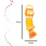 Harmonia akordeon zabawka sensoryczna dla dzieci sowa pomarańczowa