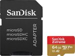 Karta pamięci SanDisk microSDXC Extreme 64GB 4K 3D