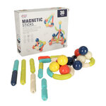 Klocki magnetyczne edukacyjne dla małych dzieci 36 elementów w pudełku