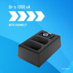 Ładowarka dwukanałowa Newell FDL-USB-C do akumulatorów EN-EL15 do Nikon