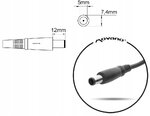 Ładowarka Zasilacz do laptopów 7.4 x 5.0mm z Pinem 19.5V 2.31A 45W