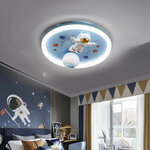 Lampa LED sufitowa plafon do pokoju dziecięcego ściemniana LUMELA + pilot astronauta