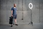 Lampa pierścieniowa LED Newell RL-18A - WB (3200 K - 5500 K) - Arctic White